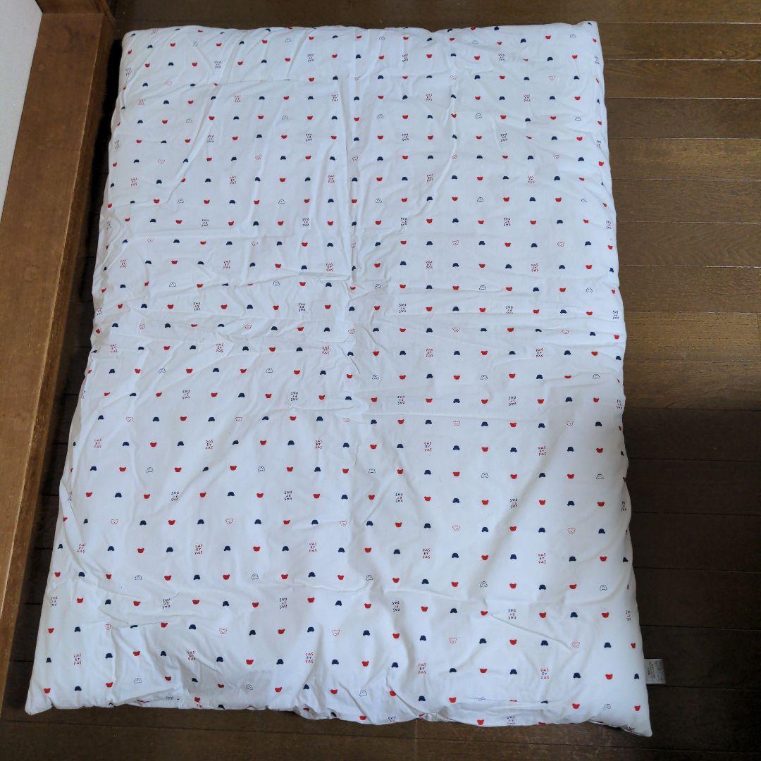 【美品】赤ちゃんの城 布団セット トリコロール プチサイズ90✕60cm