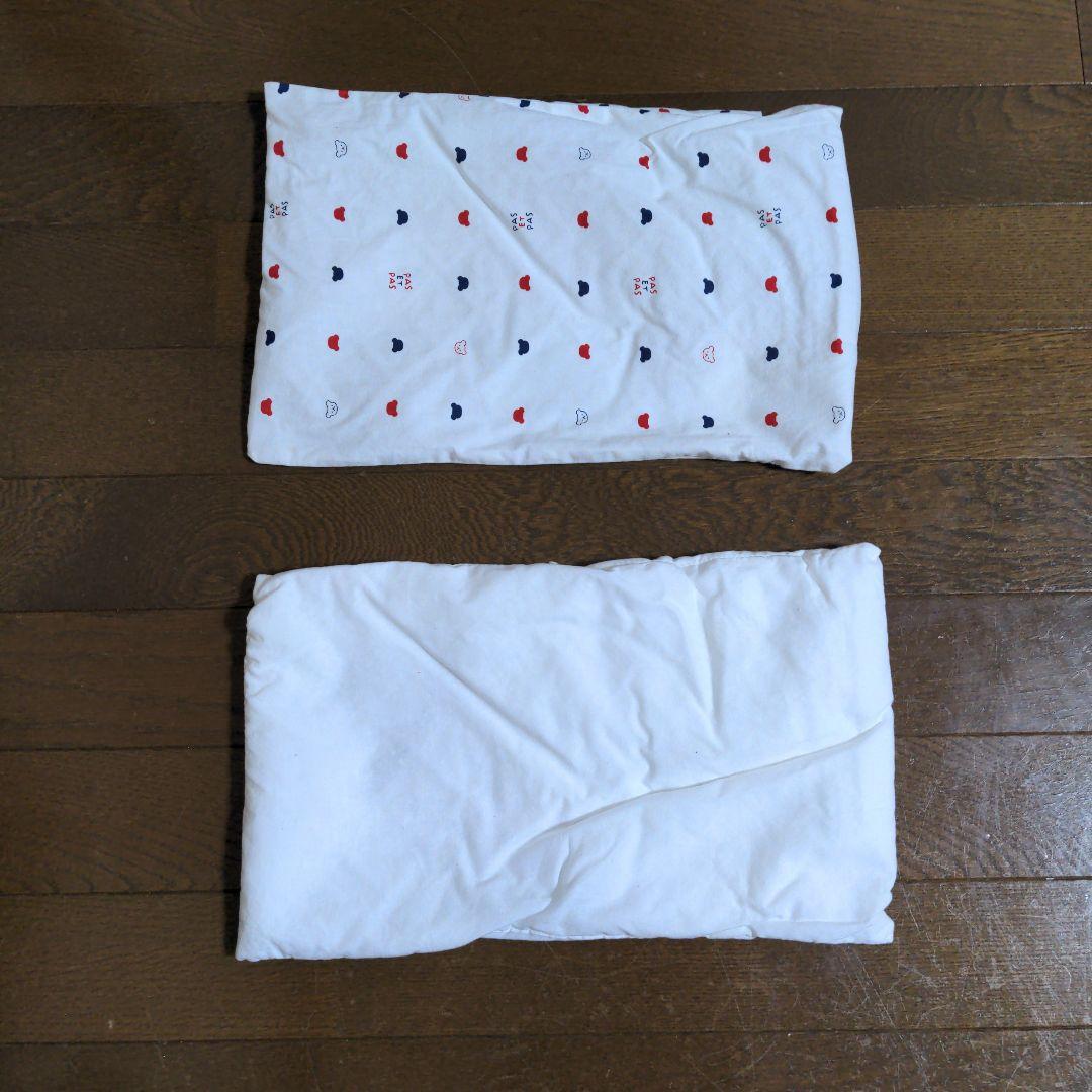 【美品】赤ちゃんの城 布団セット トリコロール プチサイズ90✕60cm