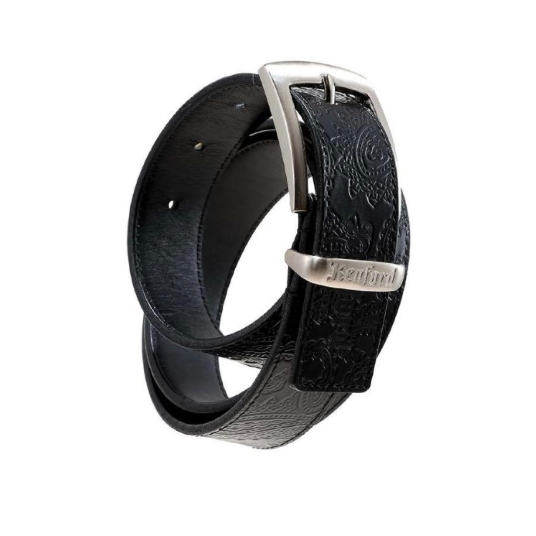 アクセサリー KENFORD EMBOSSED LEATHER BELT PAISLEY
