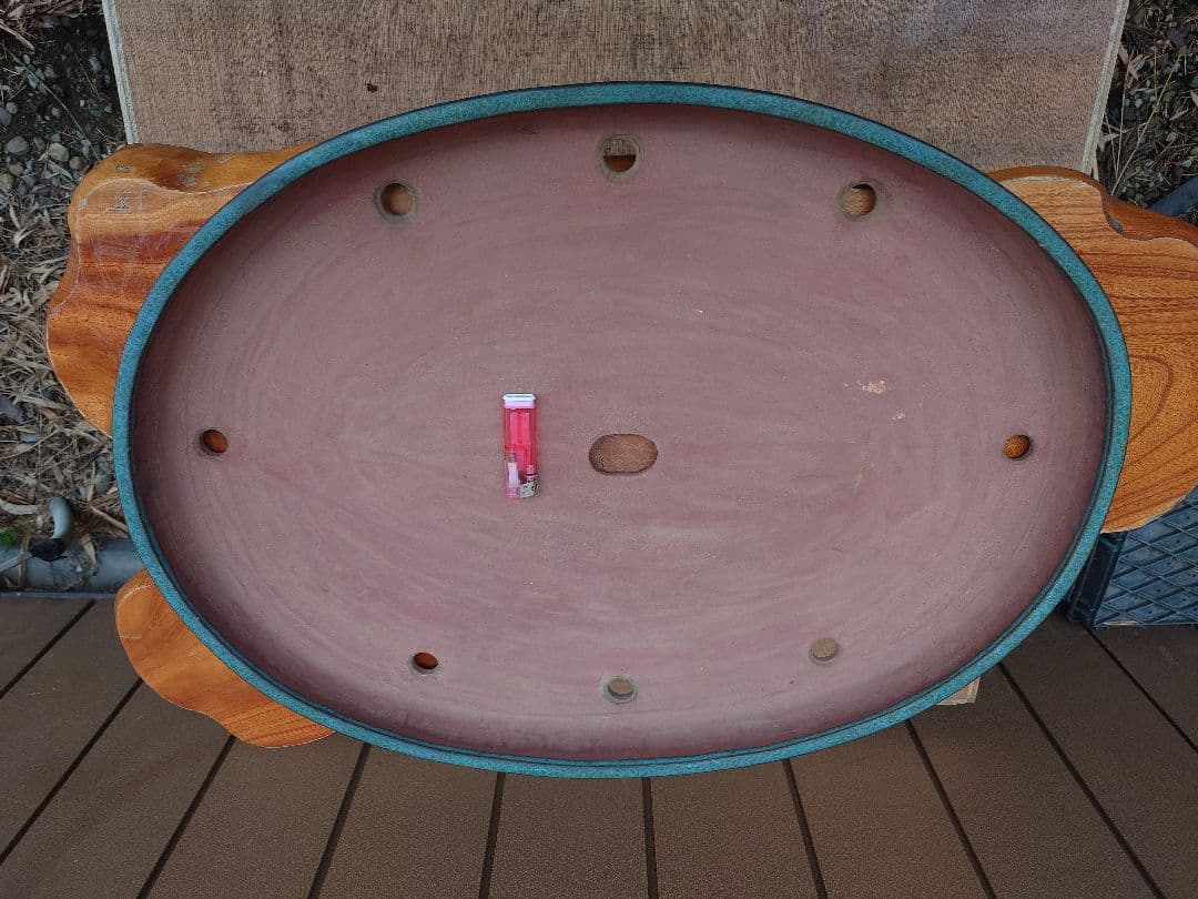 特大鉢　緑巳斎春松　幅70cm