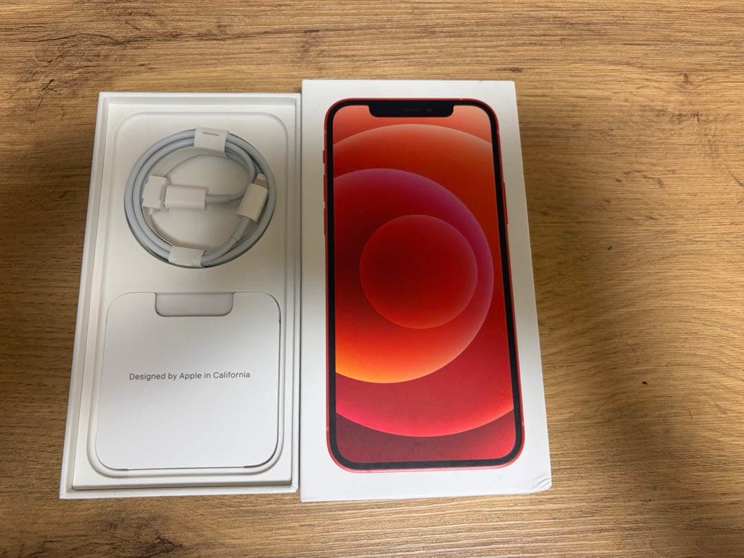 iPhone 12 レッド 箱付き ケーブルあり