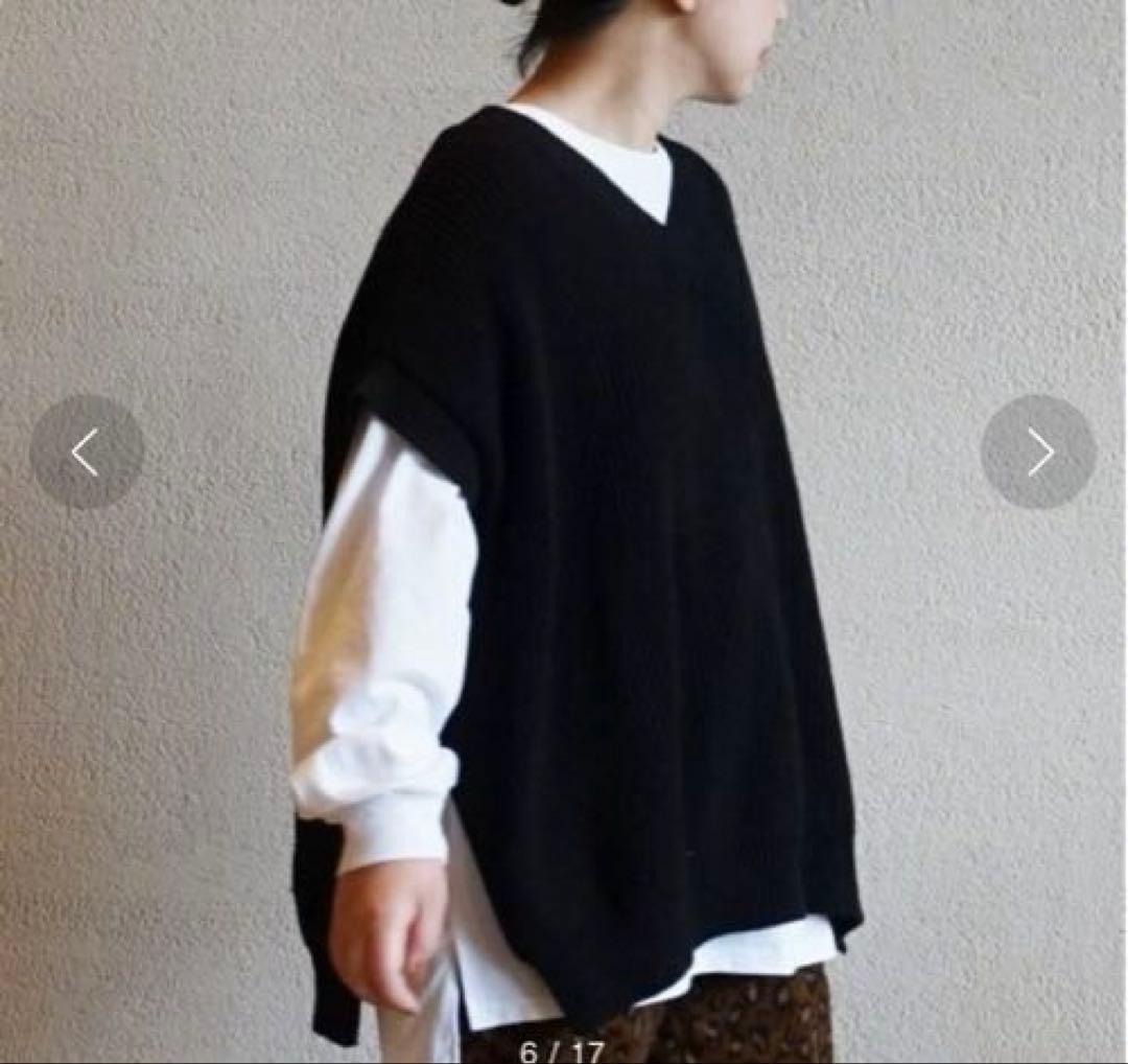 journal standard luxe COTTONアゼ Vネックベスト