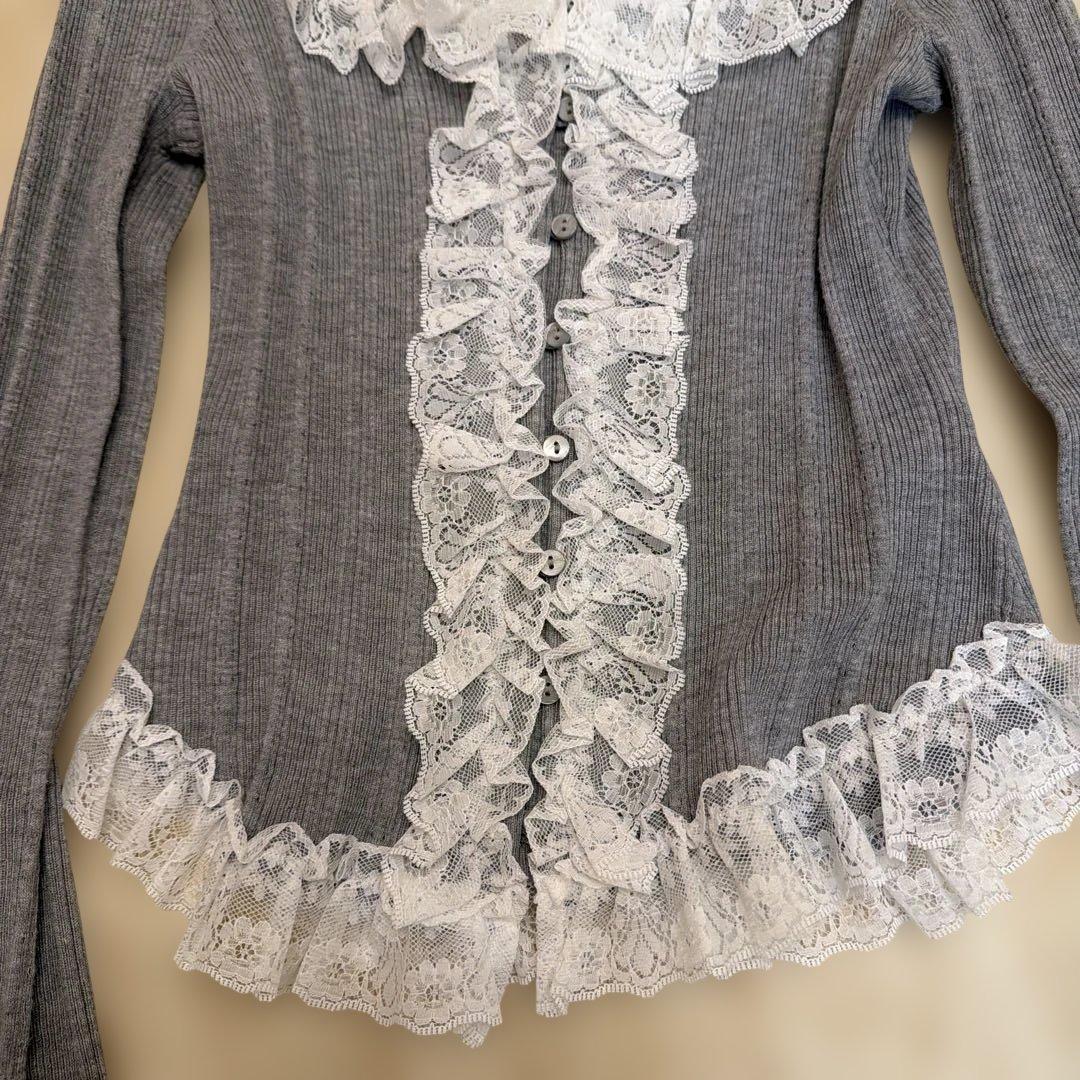 【完売カラー】snidel スナイデル　フリルニットプルオーバー