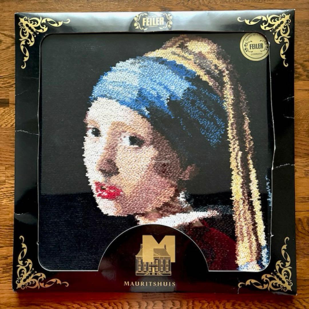 フェイラー 大判ハンカチ　フェルメール　真珠の耳飾りの少女