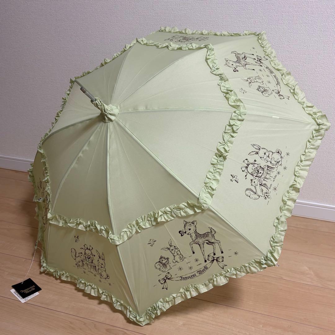 未使用⭐︎タグ付き　イノセントワールド　フリル付き日傘