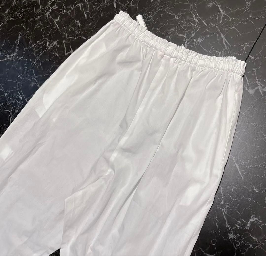 ピンクハウス 裾ローン使い ７分丈 ５分丈 ドロワーズパンツ 段々フリルF