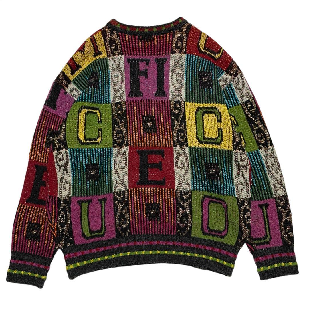 フィッチ ficce マルチカラー ニット セーター ドン小西 ヴィンテージ