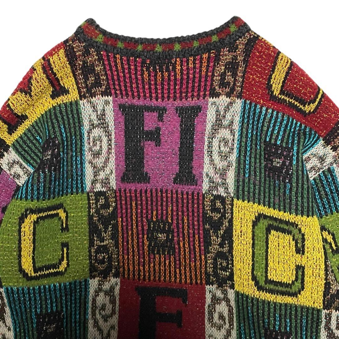 フィッチ ficce マルチカラー ニット セーター ドン小西 ヴィンテージ
