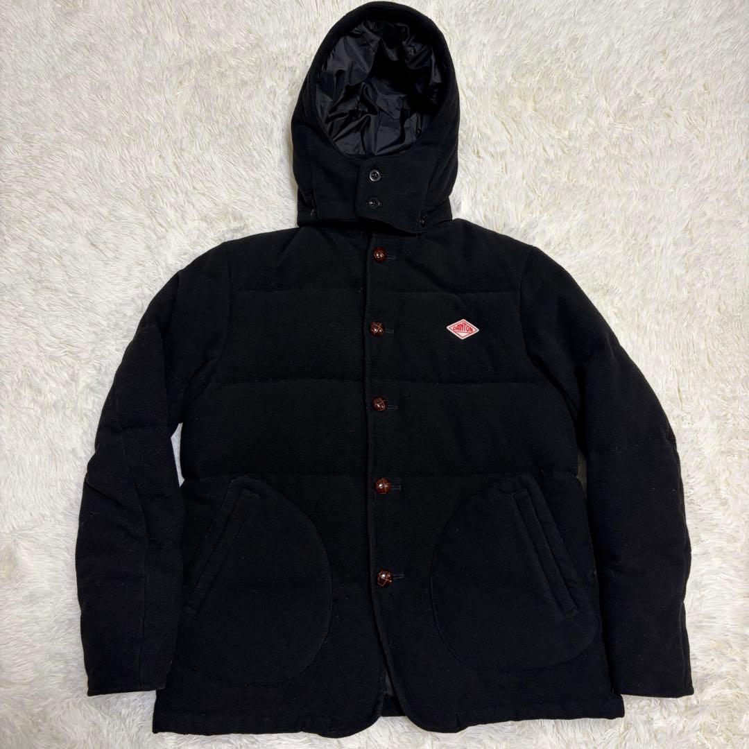 美品　DANTON BEAMS別注 ウールモッサダウン黒XL クリーニング済