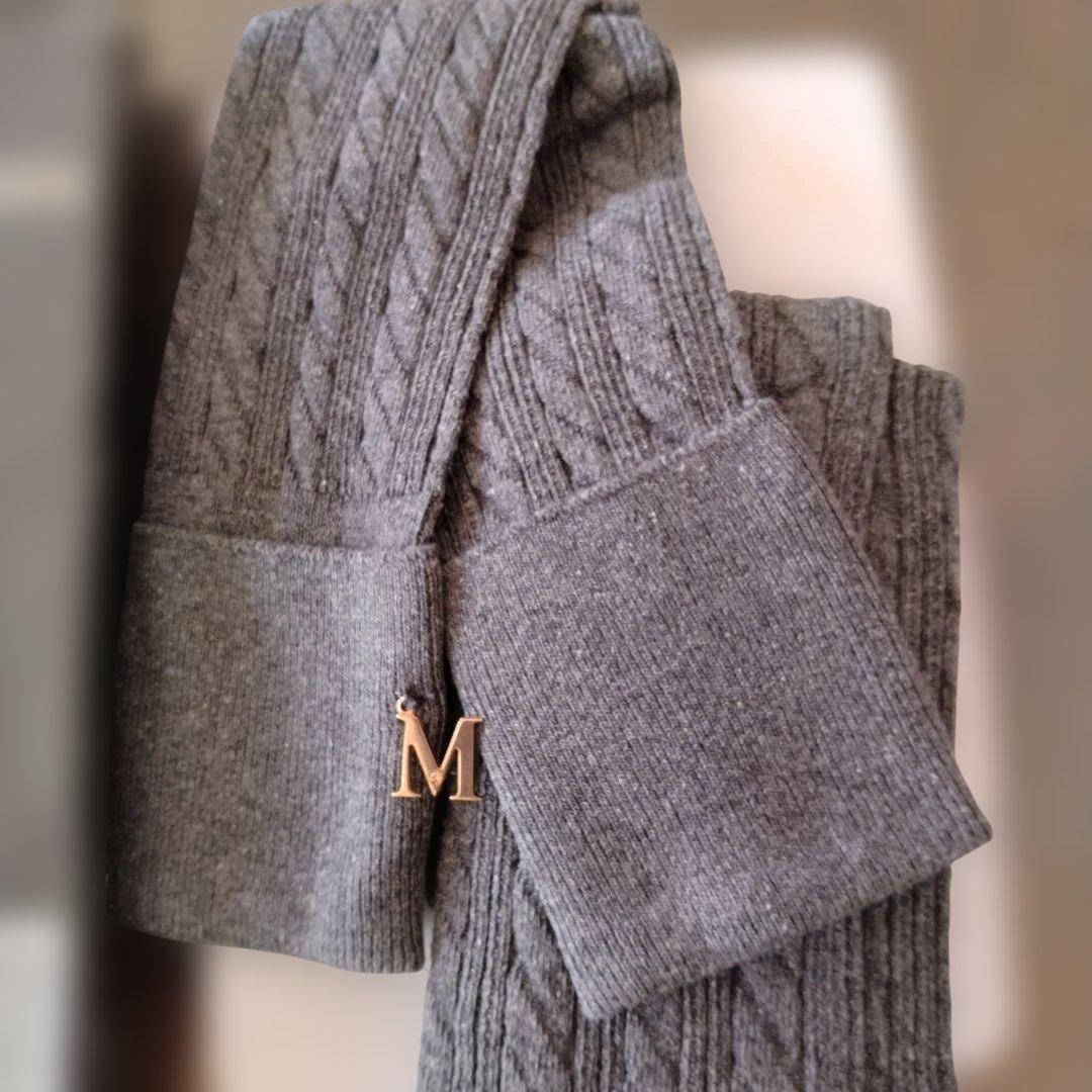 MaxMara グレー ケーブル編み レギンス