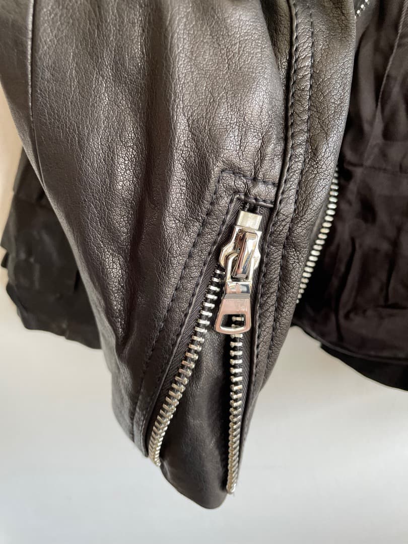 3.1 Phillip Lim レディース新品革製のモーターサイクルジャケット