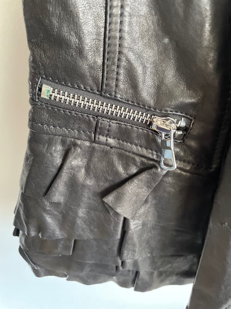 3.1 Phillip Lim レディース新品革製のモーターサイクルジャケット