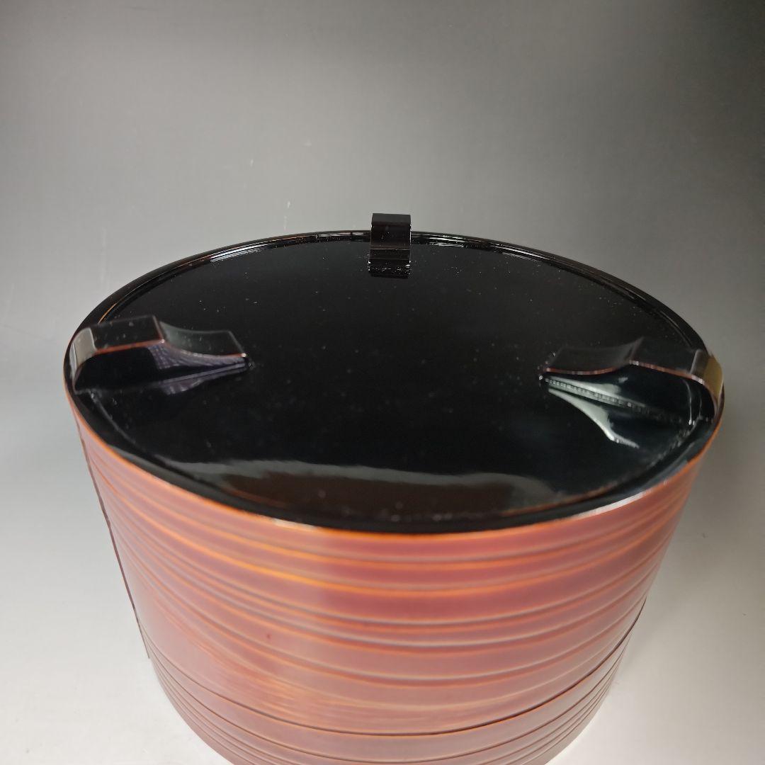 イ587 水指『蒔絵師　河原積善作』『春慶塗　鳥金蒔絵蓋　水指　共箱』茶道具