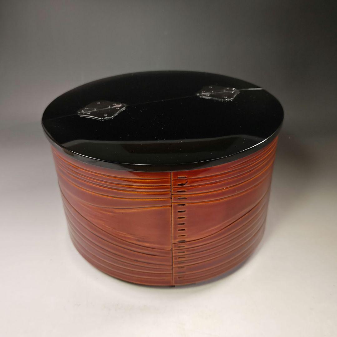 イ587 水指『蒔絵師　河原積善作』『春慶塗　鳥金蒔絵蓋　水指　共箱』茶道具