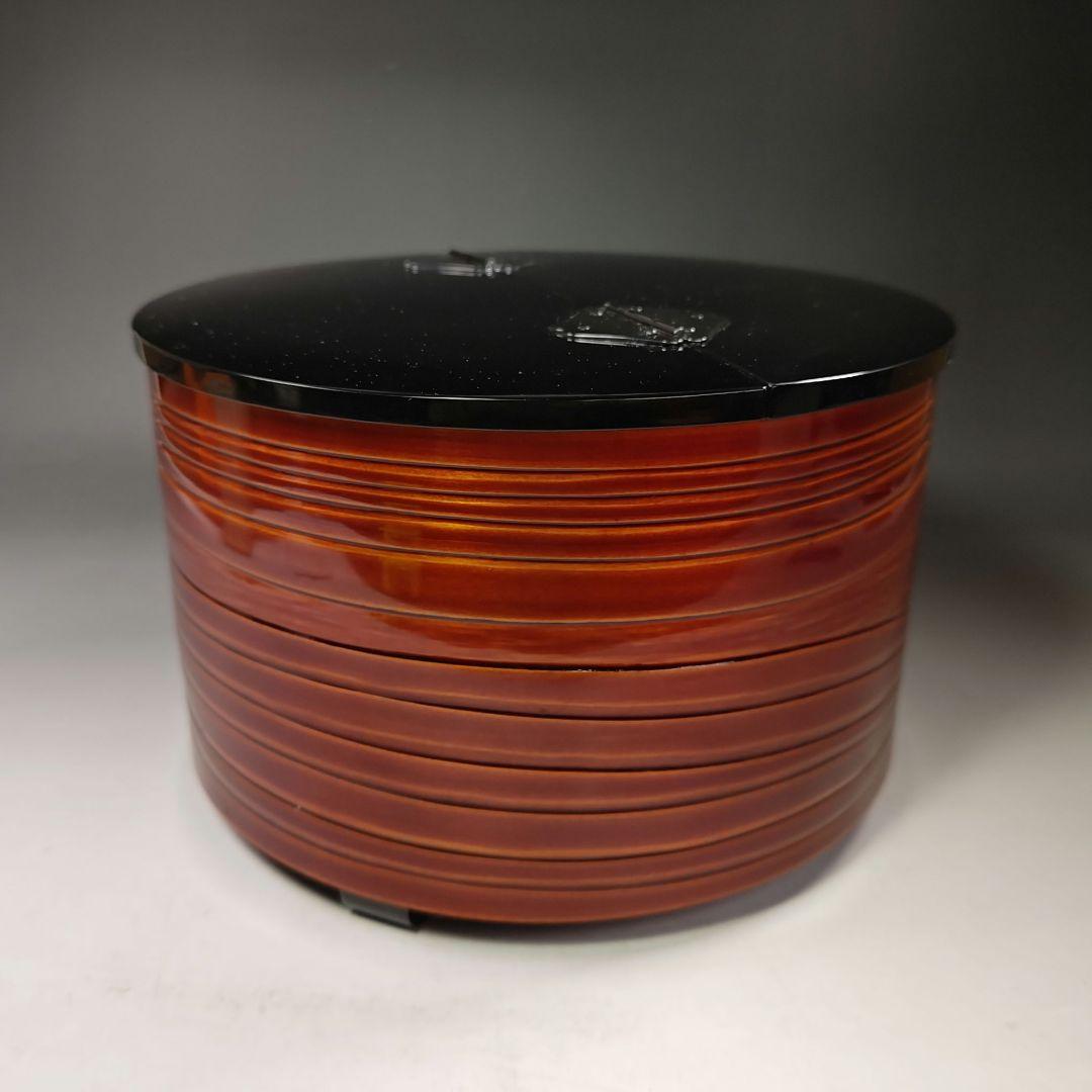 イ587 水指『蒔絵師　河原積善作』『春慶塗　鳥金蒔絵蓋　水指　共箱』茶道具