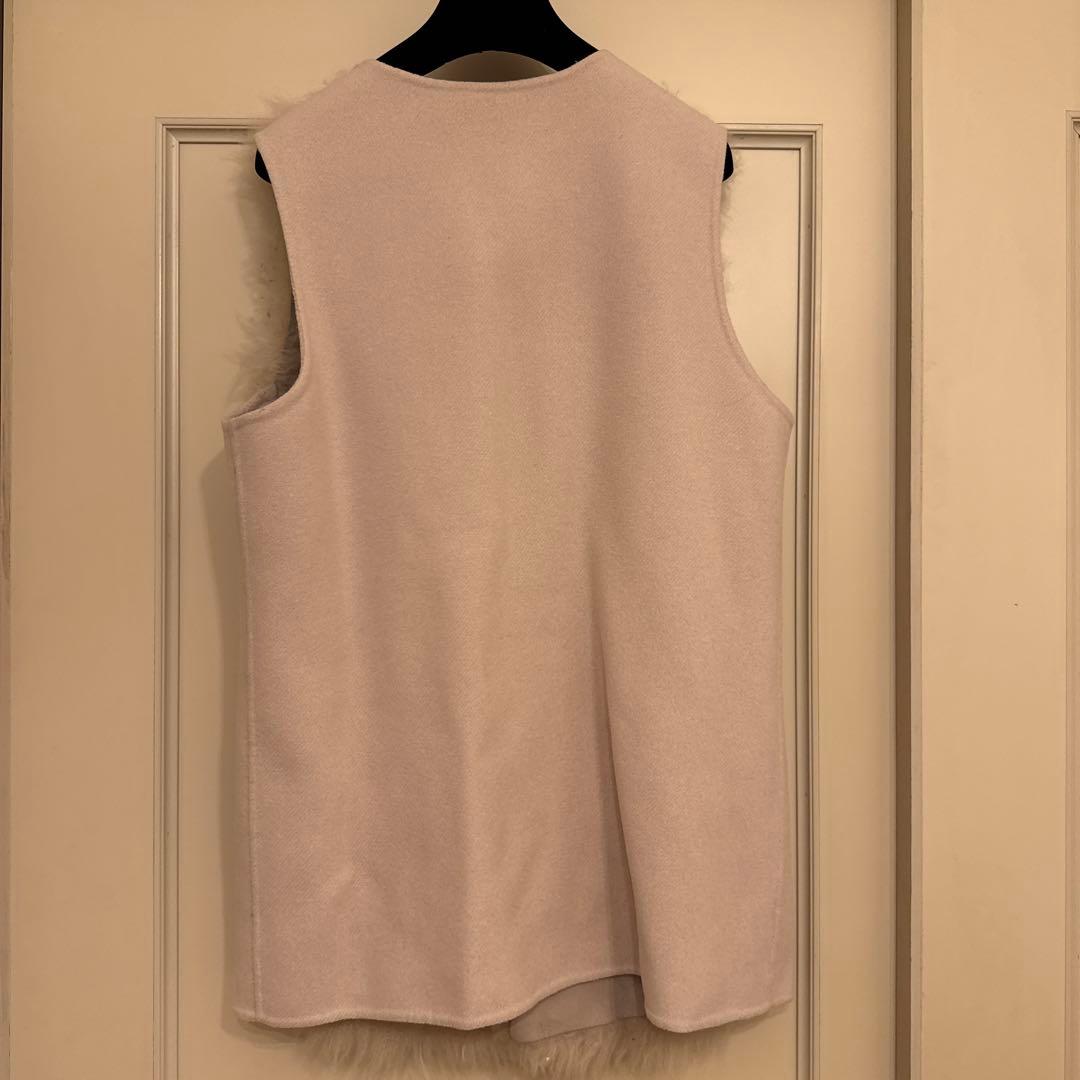 アナイANAYI♡カシミヤムートンリバージレ♡ファーベージュ