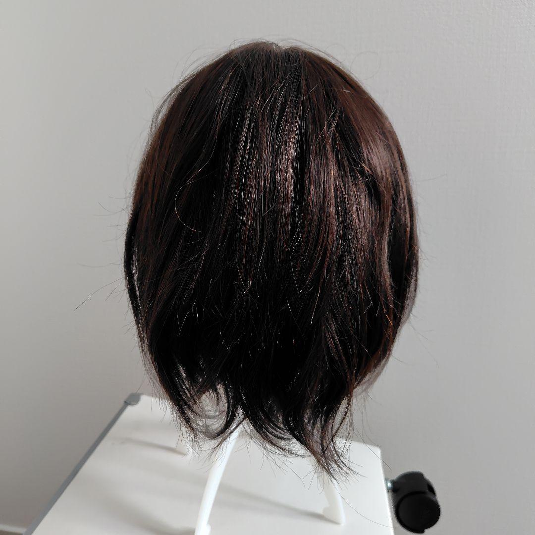 リネアストリア　天使のラテショート　人毛MIX ダークブラウン　Mサイズ