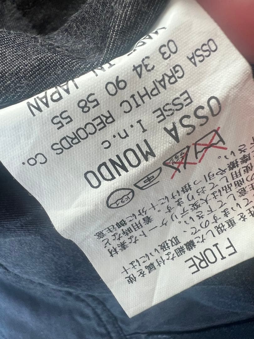OSSA MONDO　オッサモンド　デニム風　ジレ　グランジ　ベスト