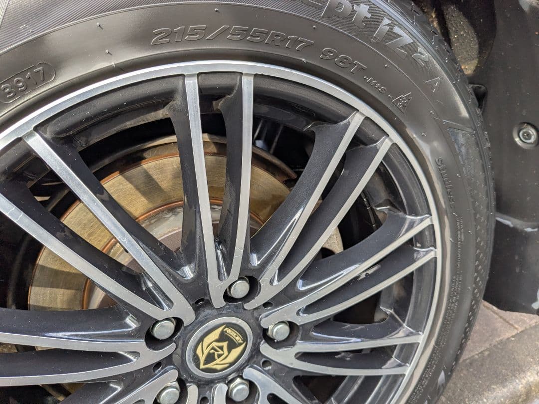 [美品] RiZLEY weds製 17インチ ホイールセット