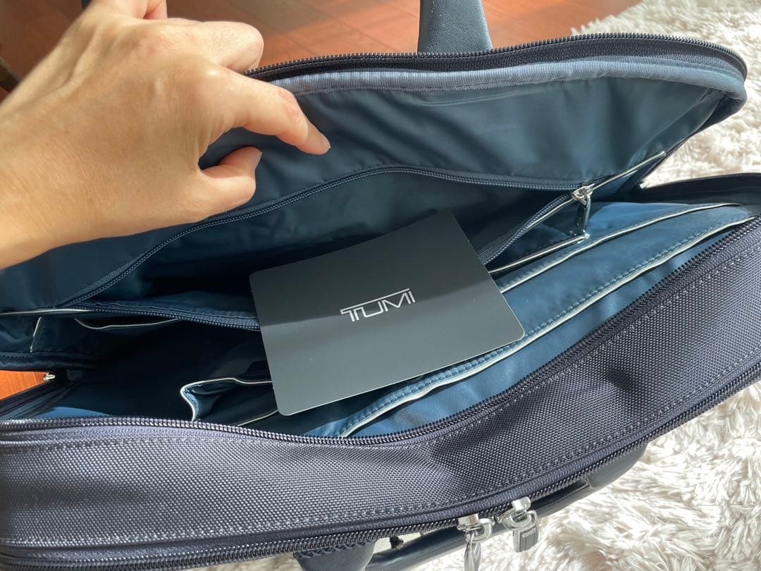 [新品タグ付]Tumi ビジネスバッグ ネイビーメンズ