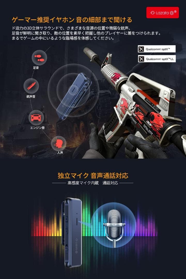 2台同時接続 マイク付き オーディオ ハンズフリー通話