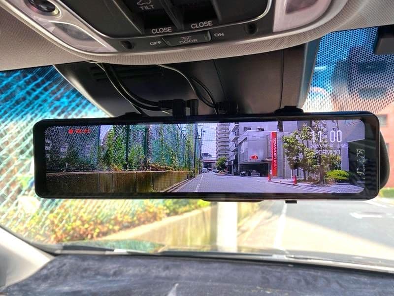 PORMIDO スマートドライブミラー PR998 ミラー型ドラレコ 前後カメラ