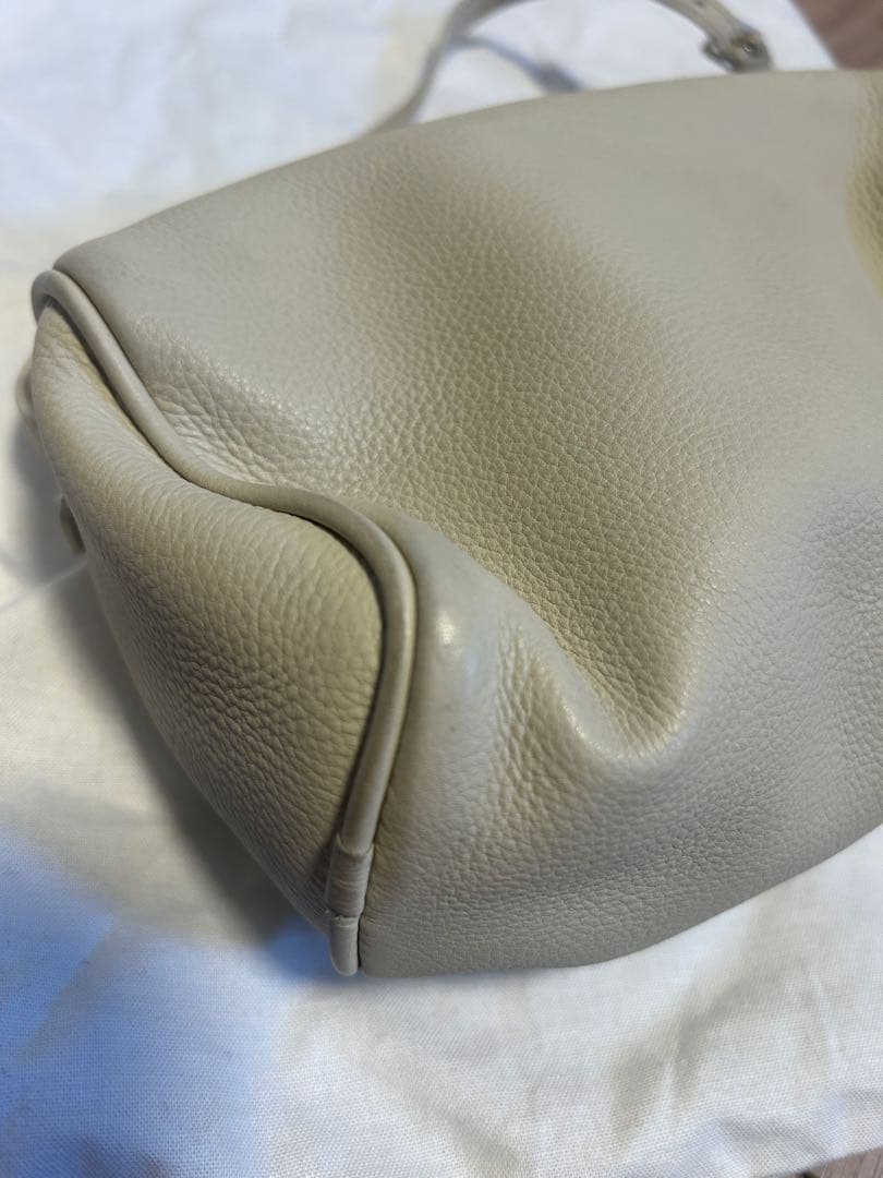 【傷あり】the row 90sbag white