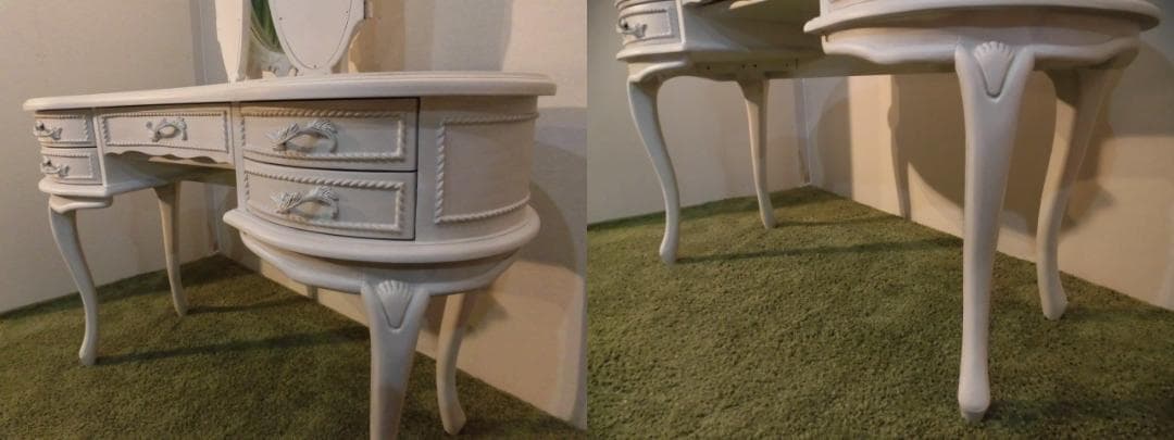 送料無料【アウトレット・新品】アンティーク風★クラシカルドレッサー【ハンプトン】