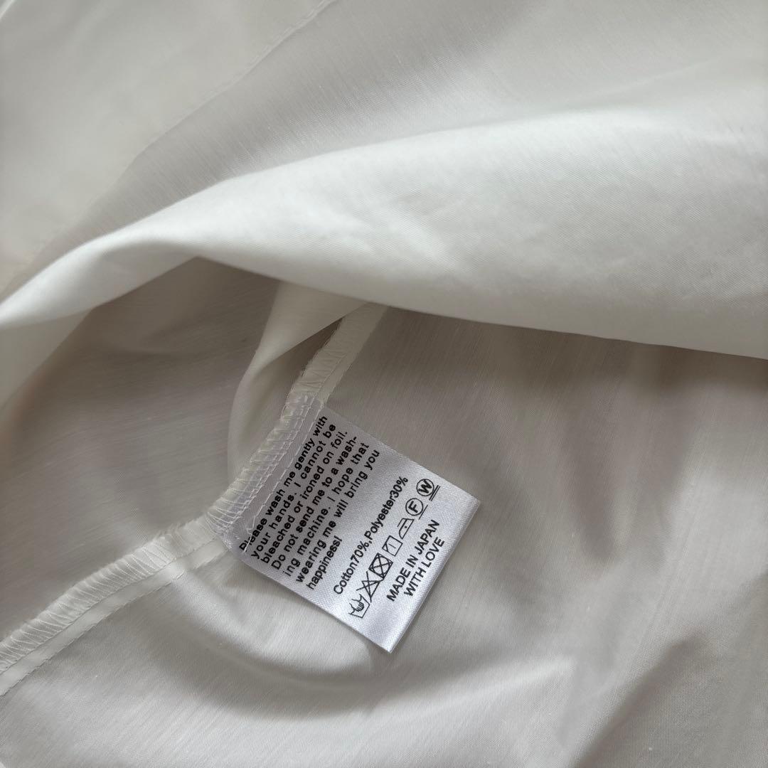 YUKI FUJISAWA レースブラウス　白　ロリータ服　ピンタックブラウス