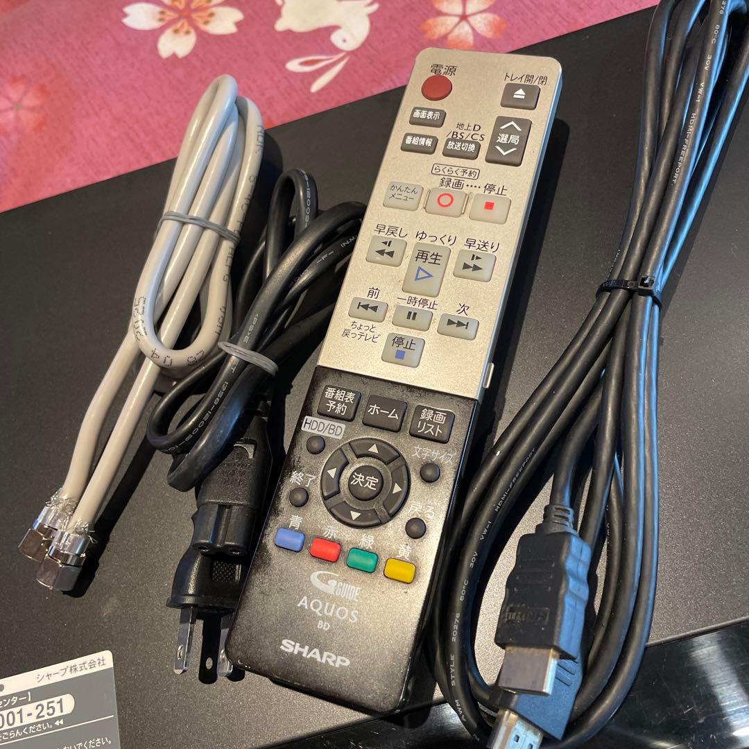シャープ AQUOS BD-S520 12倍録 500GB リモ等付フル装備！