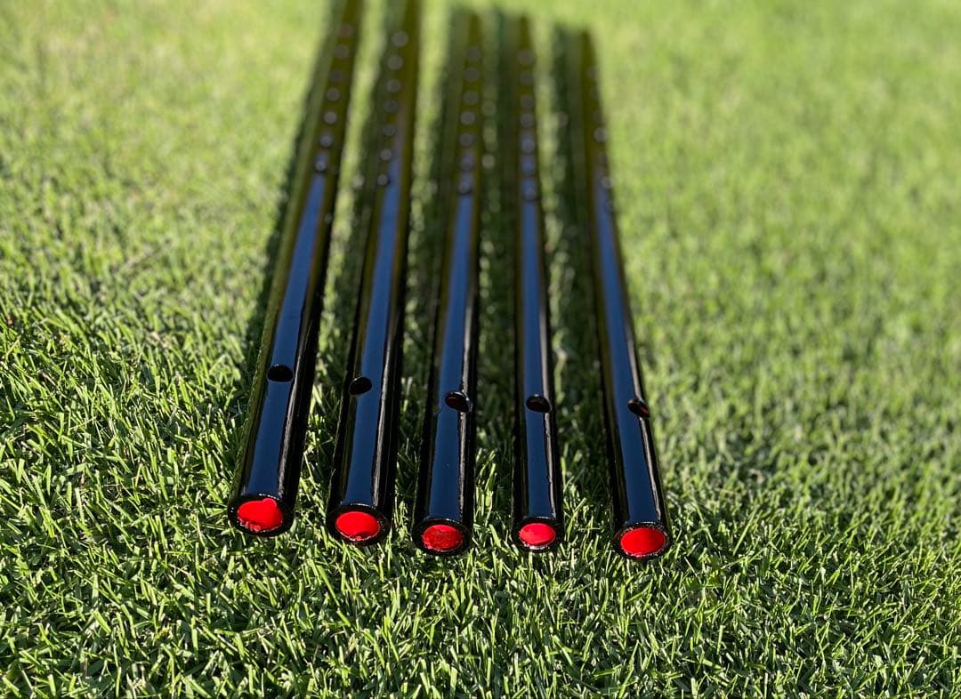 篠笛 漆黒の七本調子4本まとめ売り