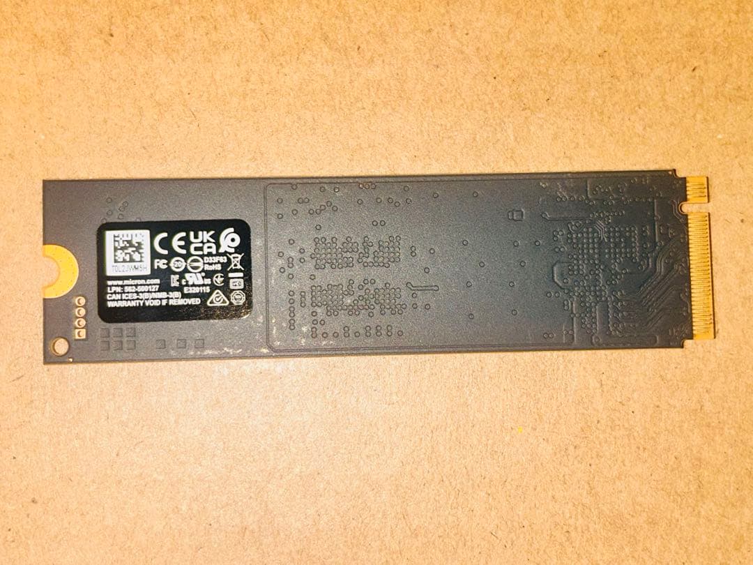内蔵型SSD MTFDKA512QGN 512GB M.2 SSD