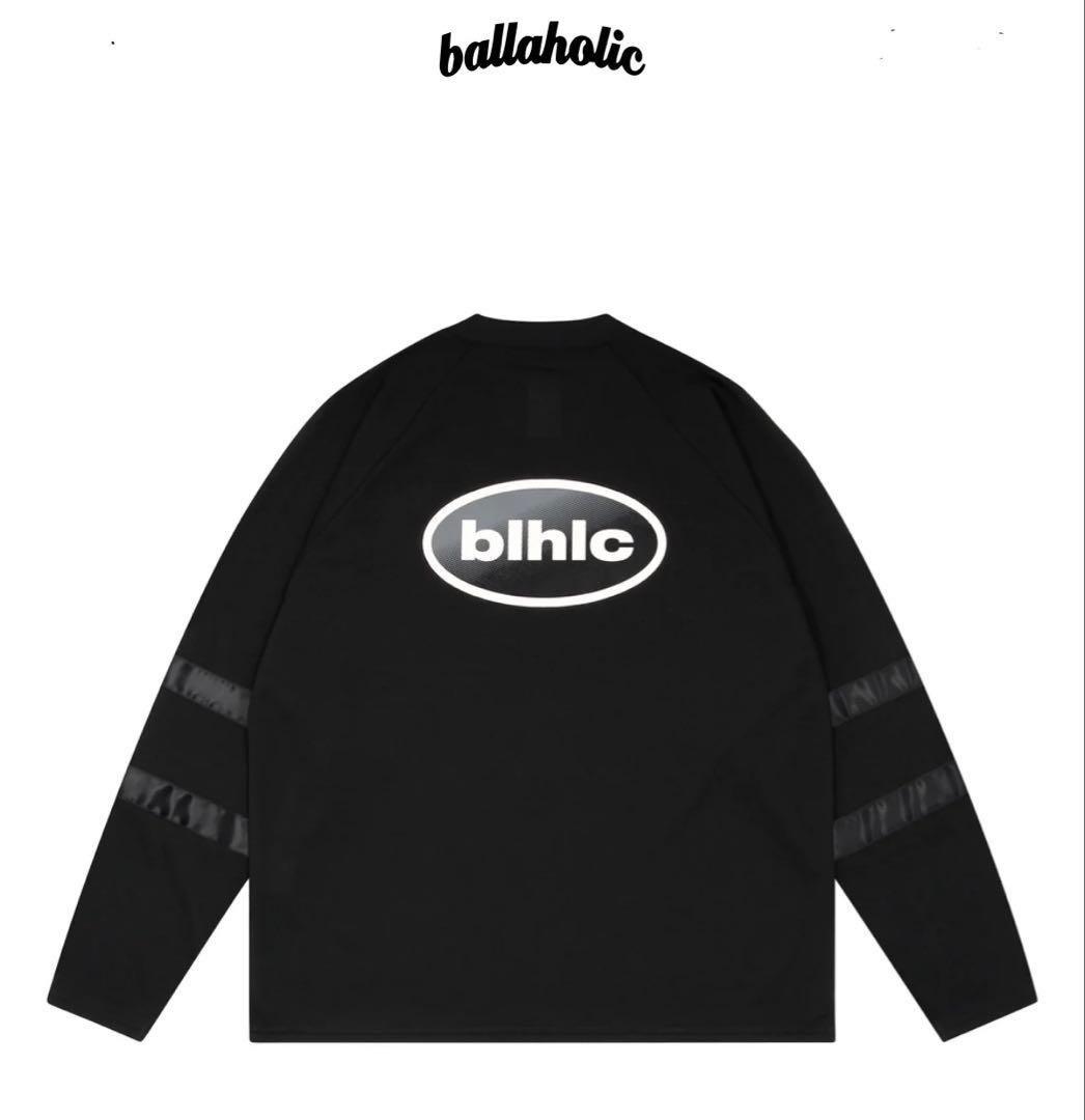 ボーラホリック　オーバルロゴ Vネック長袖シャツ (黒) L 完売