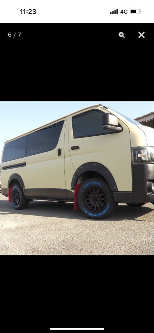 ハイエース　アゲ系オーバーフェンダー新品