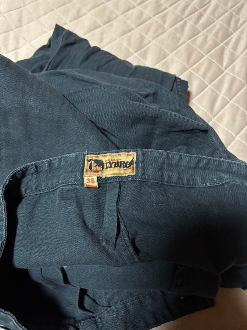 ナイジェルケーボンLY B R O ブリティッシュアーミーパンツ38ネイビー