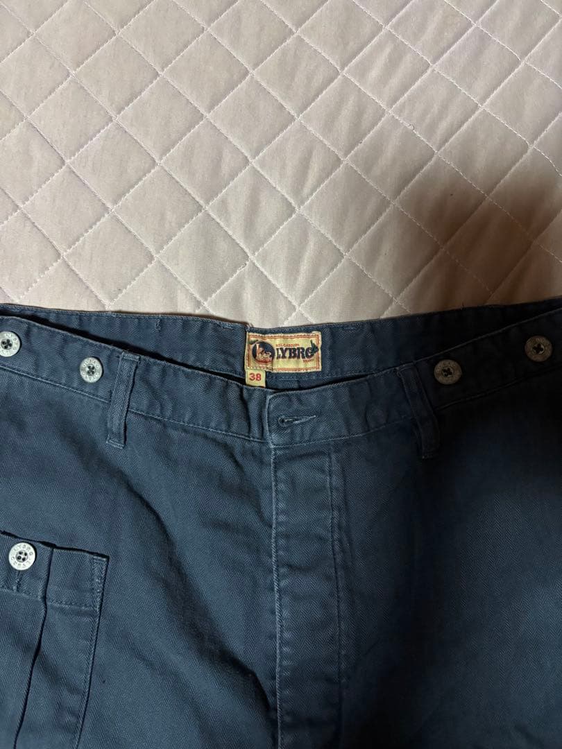 ナイジェルケーボンLY B R O ブリティッシュアーミーパンツ38ネイビー