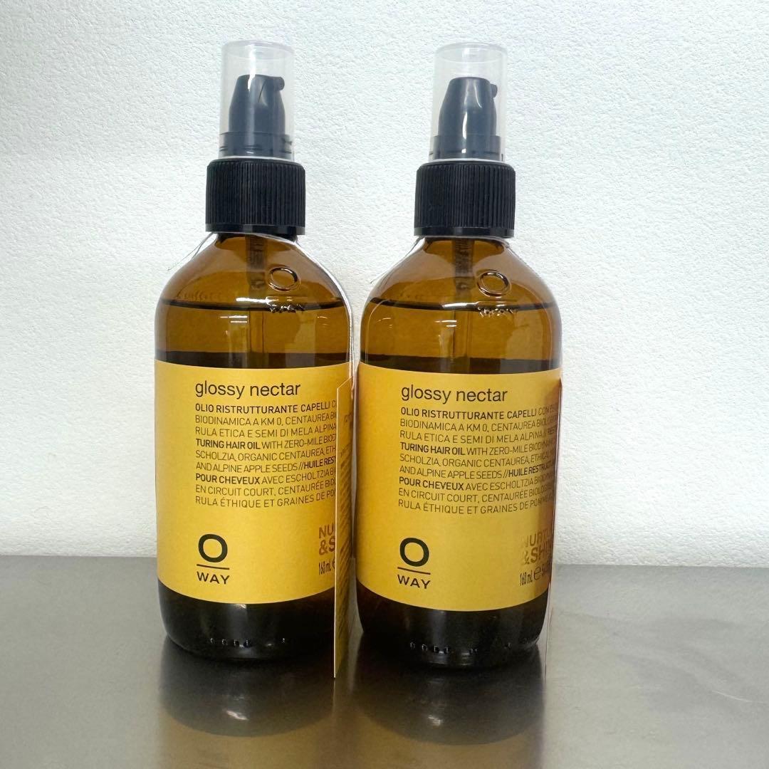 O WAY glossy nectar ヘアオイル 160ml×2