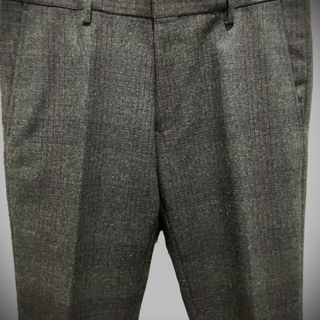 (年内終了)DRIES VAN NOTEN ドリス 17AW チェックスラックス