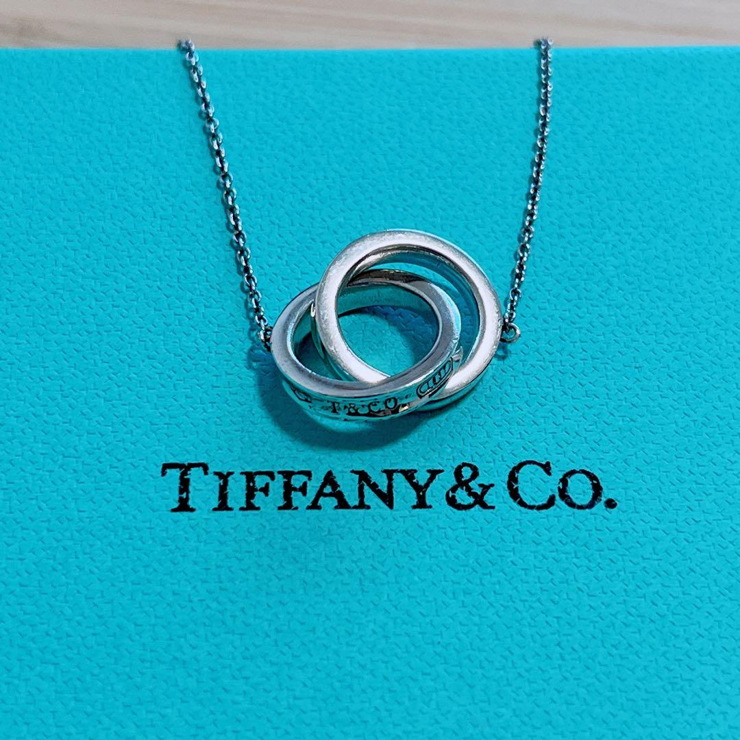 Tiffany & Co. シルバー ２連リングペンダント ネックレス