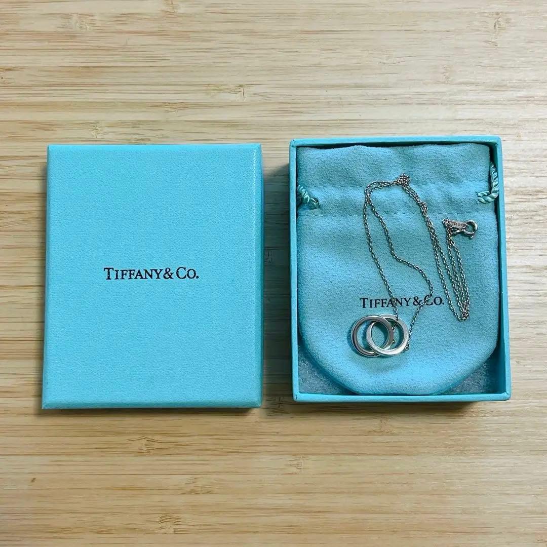 Tiffany & Co. シルバー ２連リングペンダント ネックレス