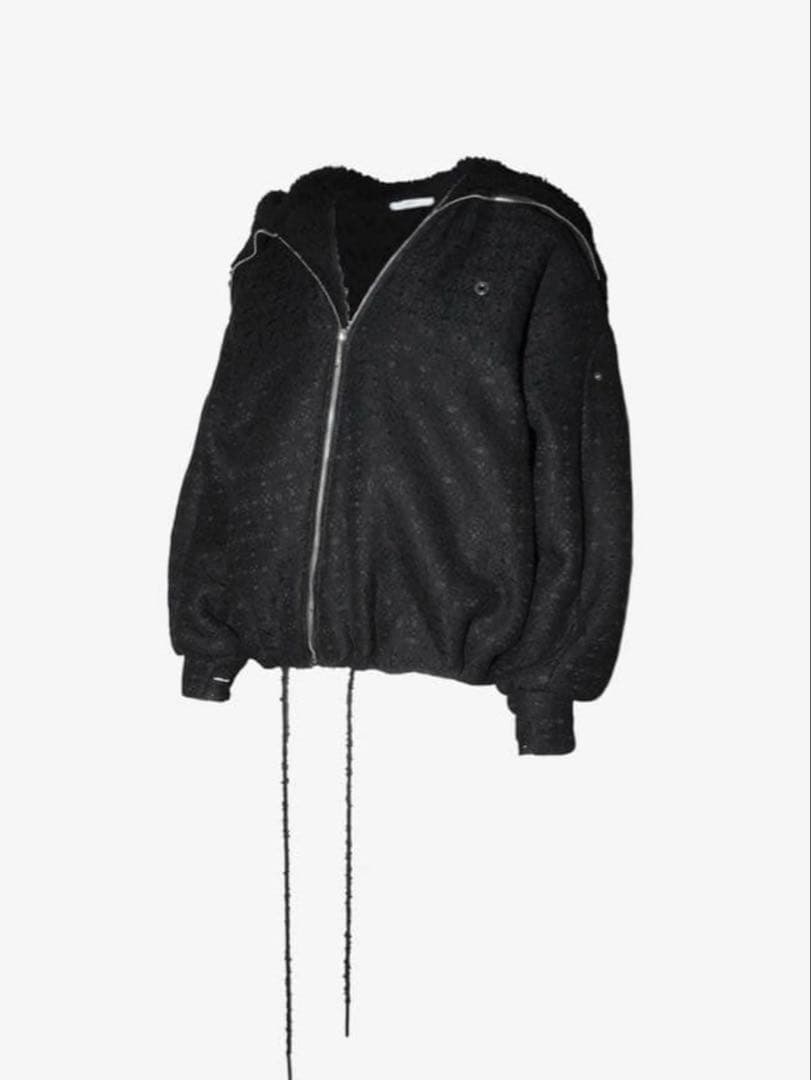 ザレッドスレッド　S ring asymmetry hoodie lace