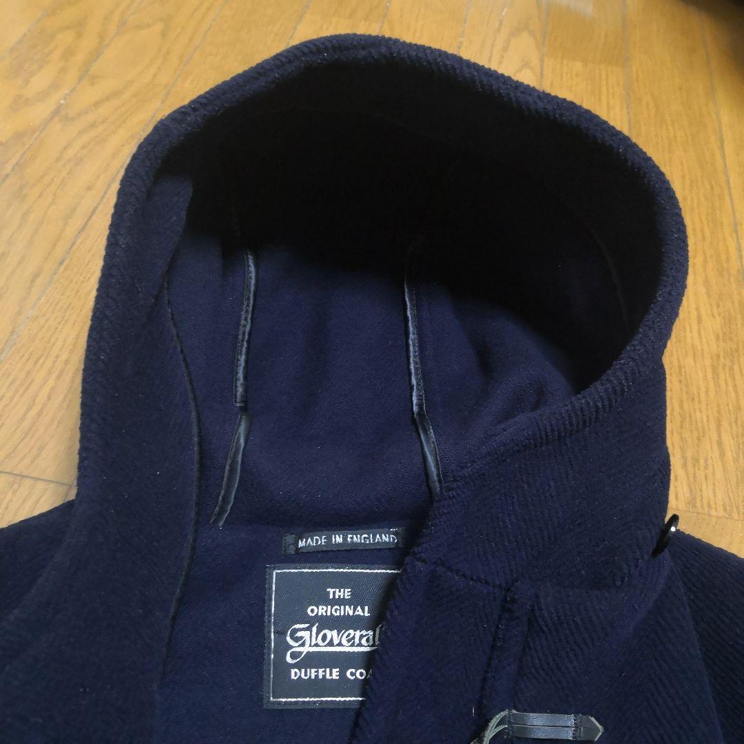 Gloverall ダッフルコート ヘリンボーン ネイビー