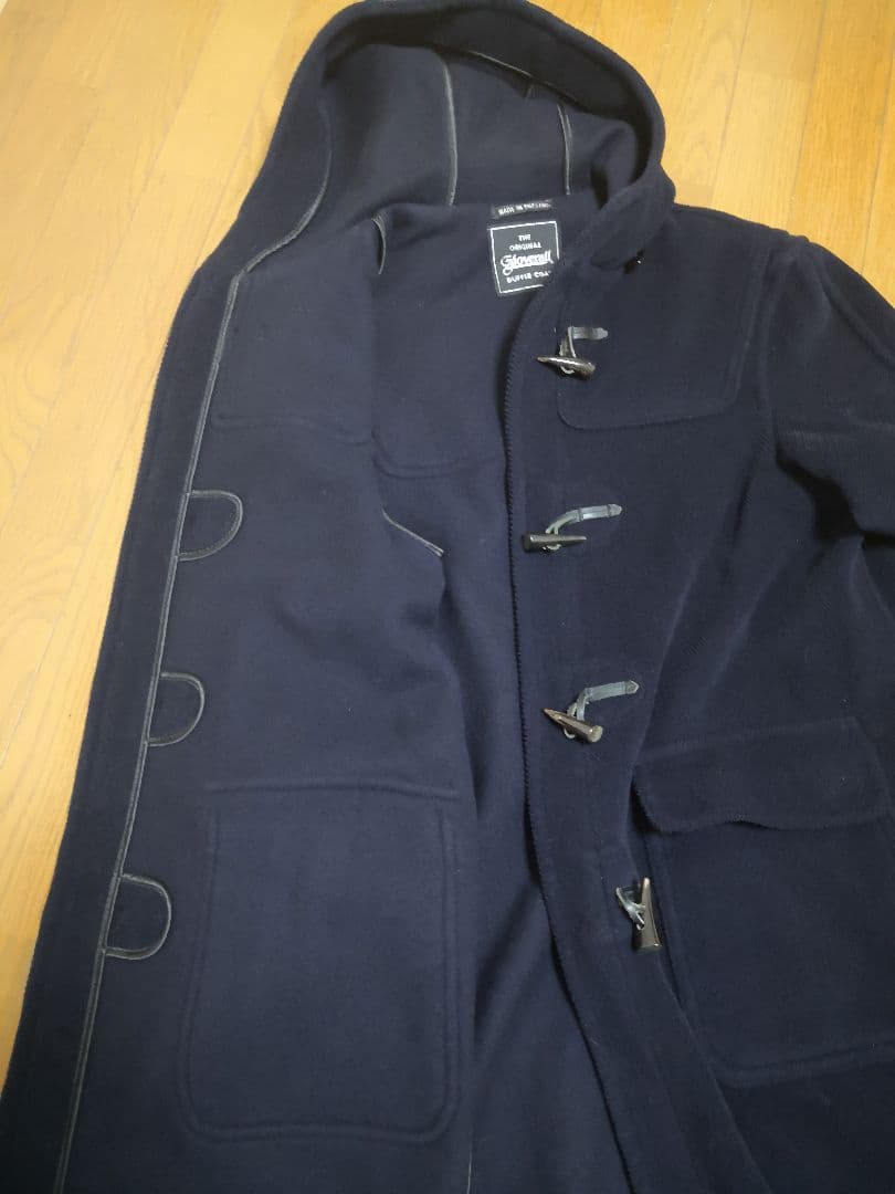 Gloverall ダッフルコート ヘリンボーン ネイビー
