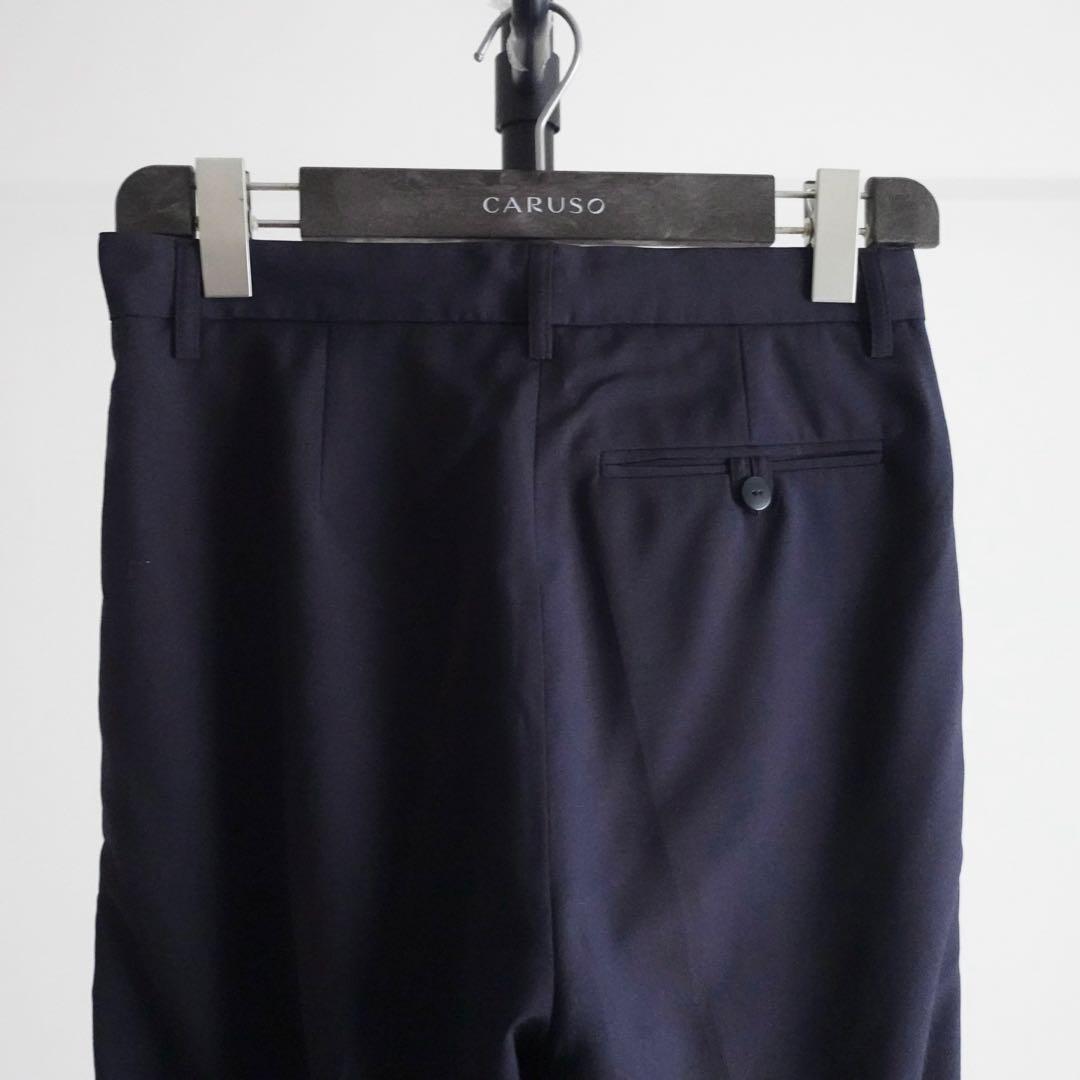 【フランス製】Agnes b. 1タックウール　ワイドトラウザーズ　38