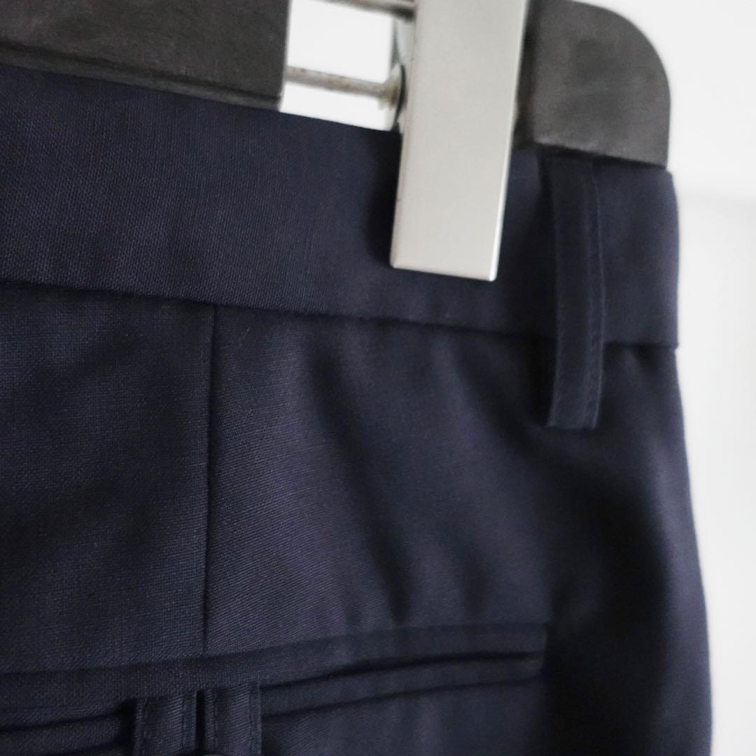 【フランス製】Agnes b. 1タックウール　ワイドトラウザーズ　38