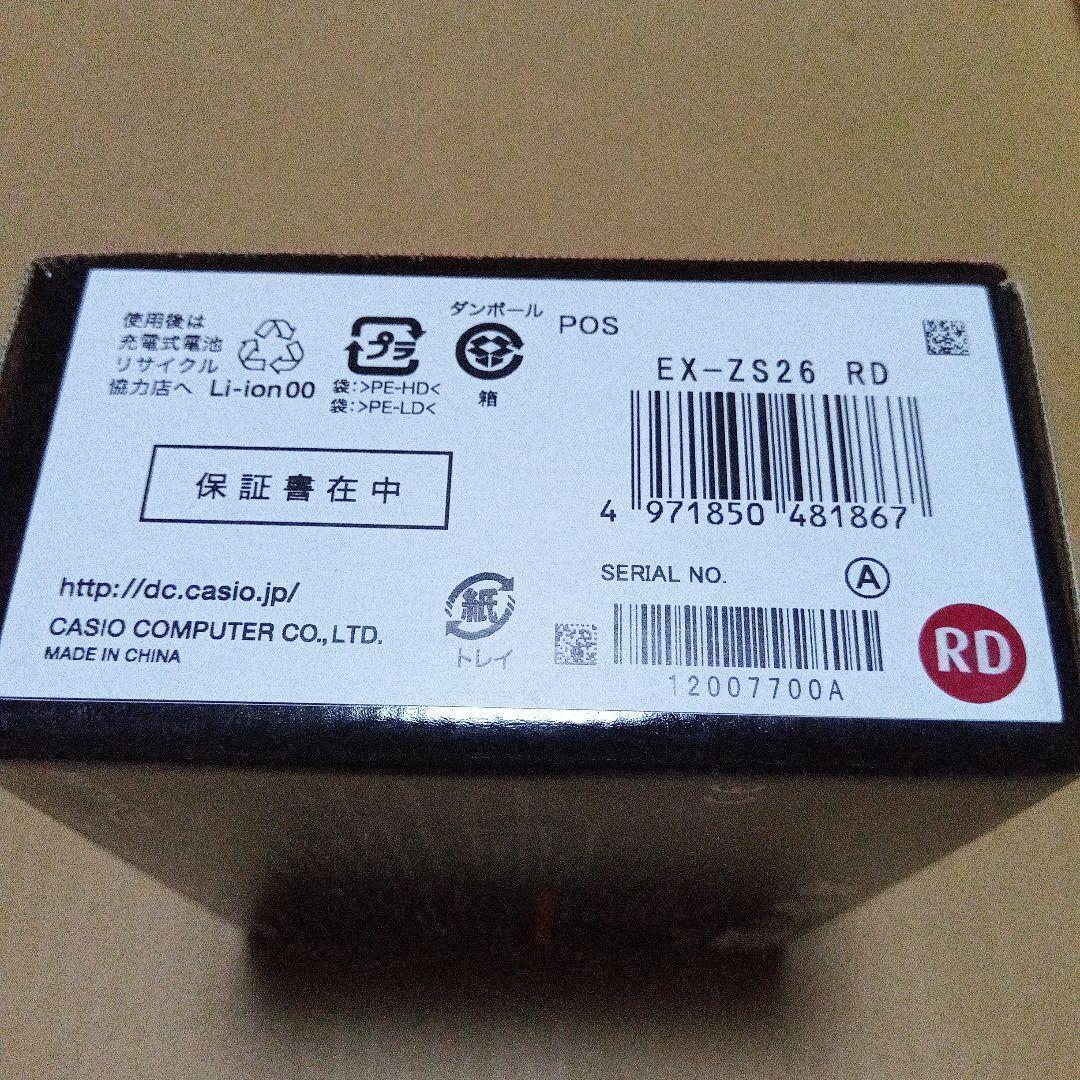 CASIO EXILIM EX-ZS26 コンパクトデジタルカメラ レッド