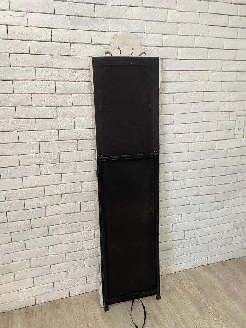 【東京都内23区配送無料】アンティーク　ジャビー　ホワイト　スタンドミラー　鏡