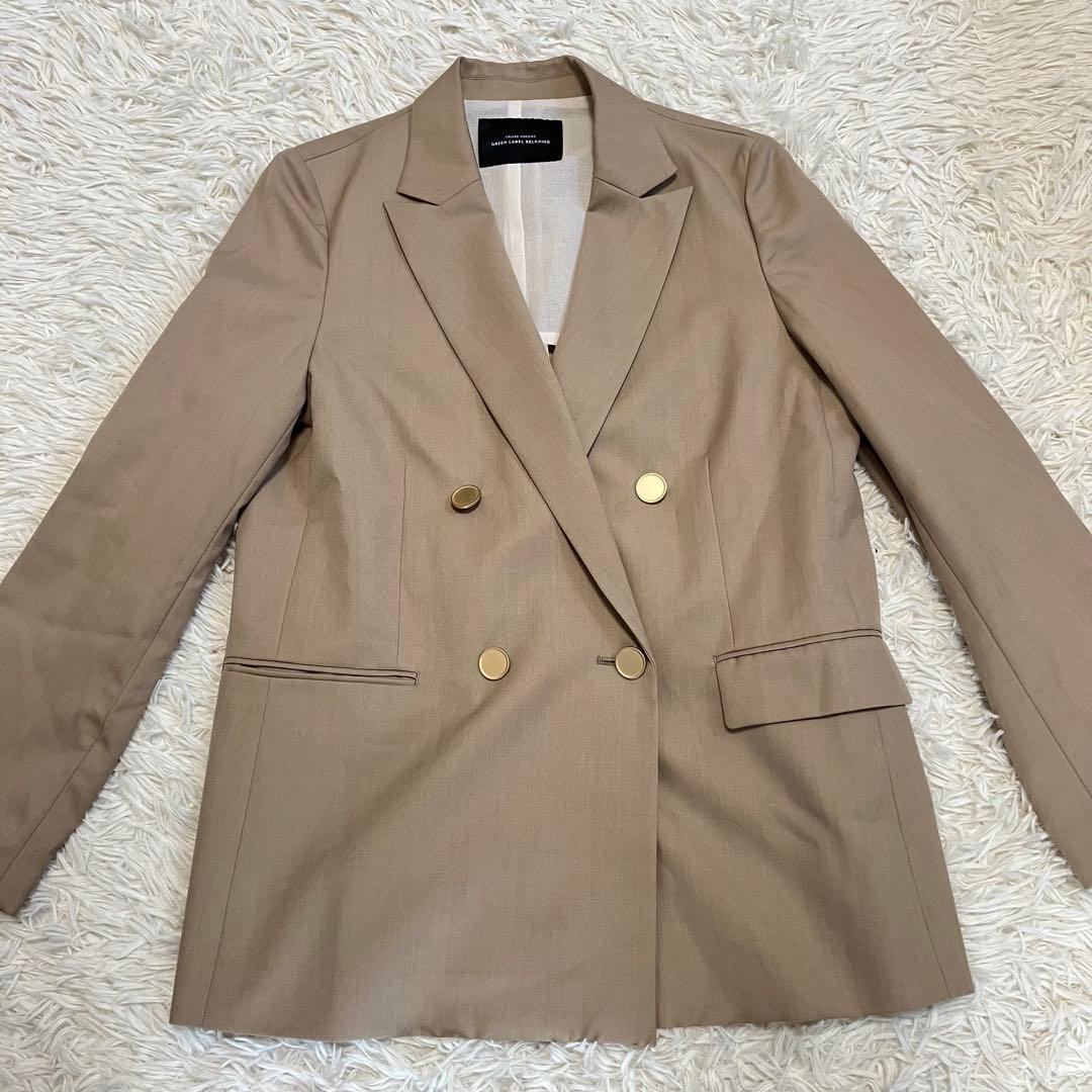 【美品】green label relaxing Greed ダブルジャケット