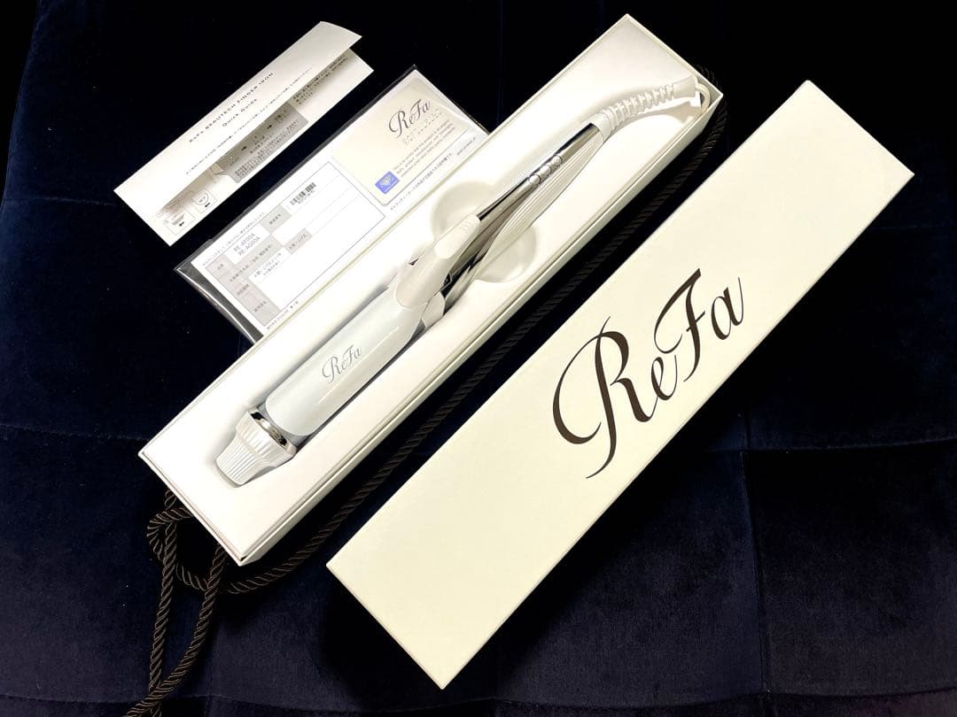 【美品】ReFa RE-AF00A 32mmカールヘアアイロン ホワイト