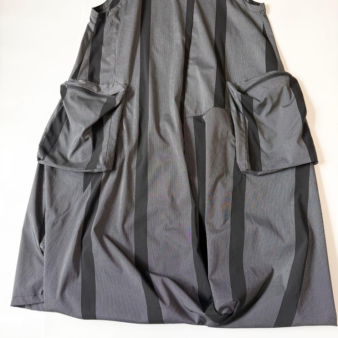 美品　センソユニコ 萌　バルーンワンピース　ロング　ジャンスカ　グレー　ブラック